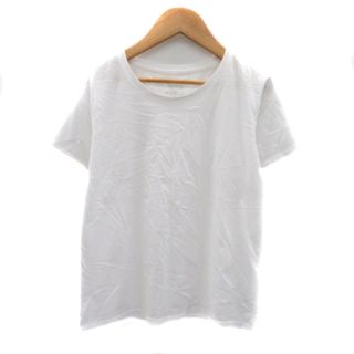 ルクールブラン(le.coeur blanc)のルクールブラン Tシャツ カットソー 半袖 Uネック 無地 38 白 ホワイト(Tシャツ(半袖/袖なし))