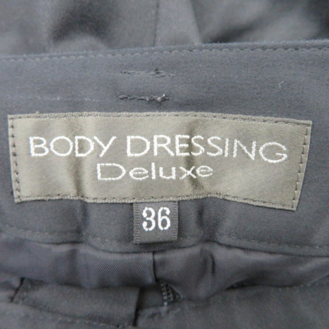 BODY DRESSING Deluxe(ボディドレッシングデラックス)のボディドレッシングデラックス タイトスカート ひざ丈 スリット 無地 36 黒 レディースのスカート(ひざ丈スカート)の商品写真