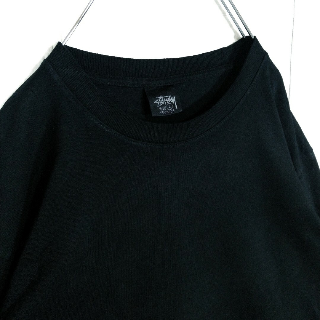 STUSSY(ステューシー)の【STUSSY】USA製　袖ロゴ　pigment dye 長袖　ロンT メンズのトップス(Tシャツ/カットソー(七分/長袖))の商品写真