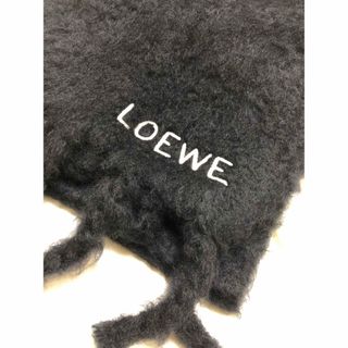 ロエベ(LOEWE)の☆正規品☆美品☆LOEWE ロエベ モヘア　マフラー　ストール　刺繍ロゴ(マフラー/ショール)