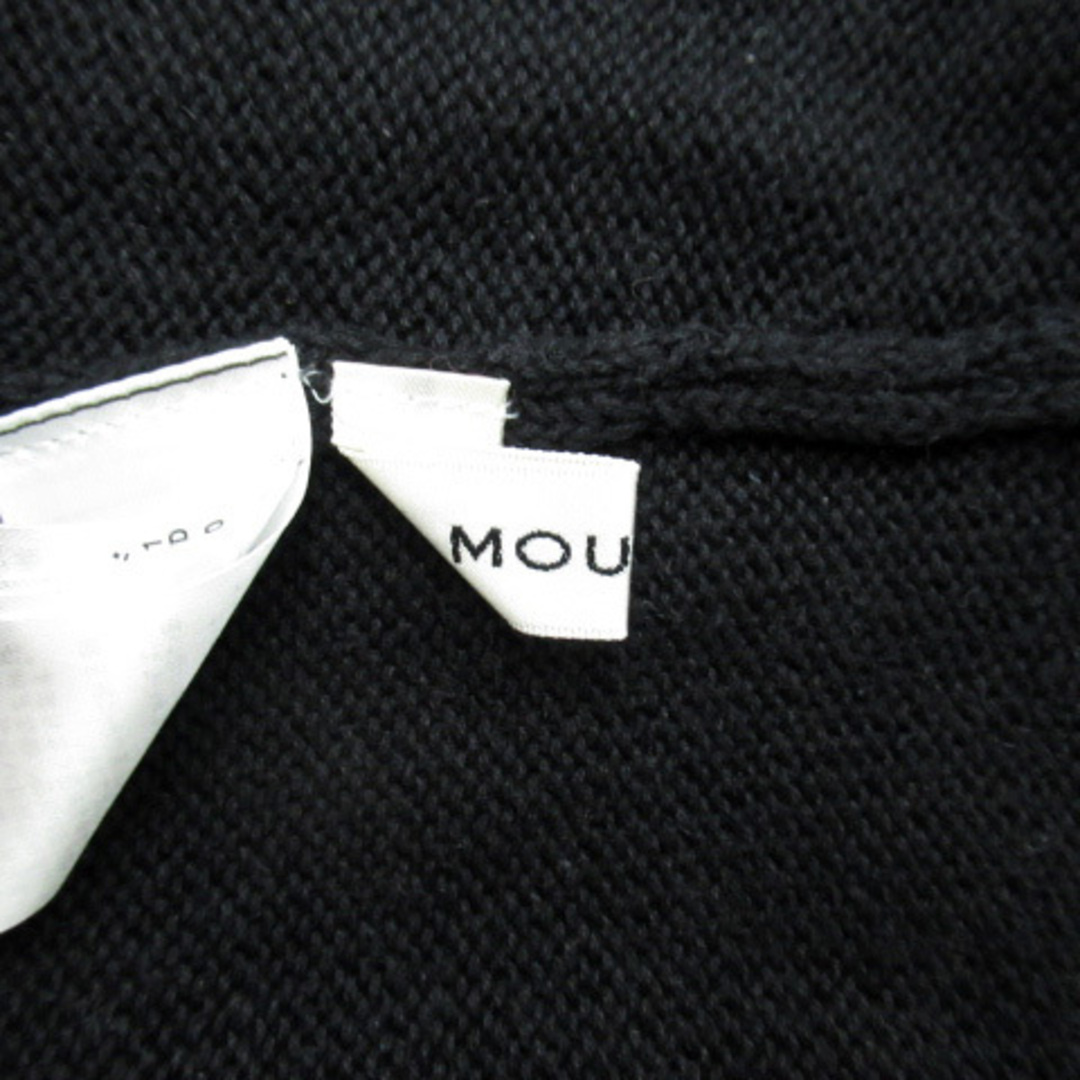 moussy(マウジー)のマウジー moussy ニット カットソー ノースリーブ リネン F 黒 レディースのトップス(ニット/セーター)の商品写真