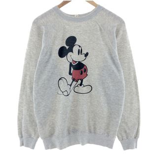 古着 80年代 ディズニー DISNEY MICKEY MOUSE ミッキーマウス キャラクタースウェットシャツ トレーナー メンズM ヴィンテージ /eaa381697(スウェット)