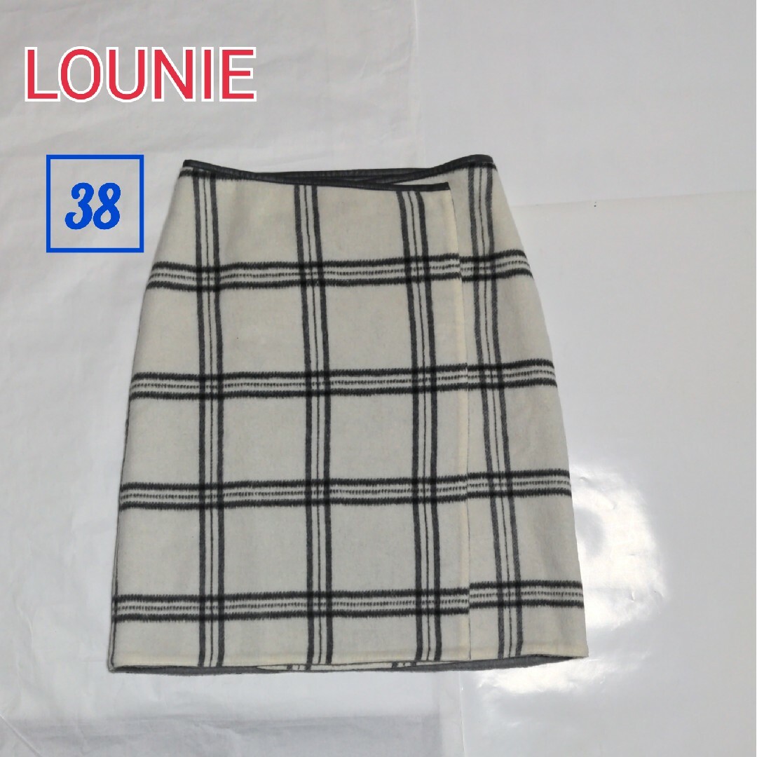 LOUNIE(ルーニィ)のLOUNIEリバーシブルスカート　サイズ38 レディースのスカート(ひざ丈スカート)の商品写真