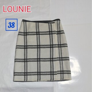 ルーニィ(LOUNIE)のLOUNIEリバーシブルスカート　サイズ38(ひざ丈スカート)