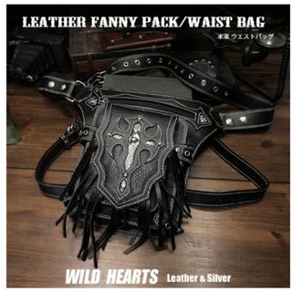 【最終値下げGWセール】美品 WILD HEARTS レザー ウエストバッグ(ウエストポーチ)