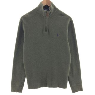 ラルフローレン(Ralph Lauren)の古着 ラルフローレン Ralph Lauren POLO RALPH LAUREN ハーフジップスウェットシャツ トレーナー メンズS /eaa391282(スウェット)