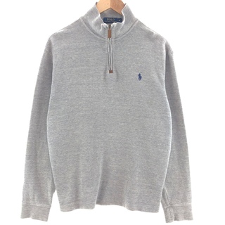 ラルフローレン(Ralph Lauren)の古着 ラルフローレン Ralph Lauren POLO RALPH LAUREN ハーフジップスウェットシャツ トレーナー メンズM /eaa391292(スウェット)