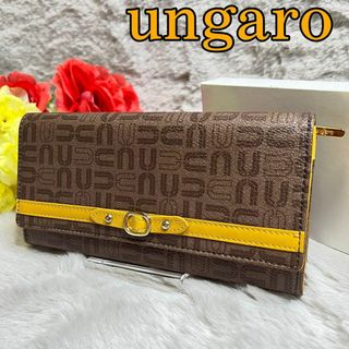 ユーバイウンガロ(U by ungaro)の新品 箱付き U by ungaro 長財布 金運アップ　黄色　カード収納多数(財布)