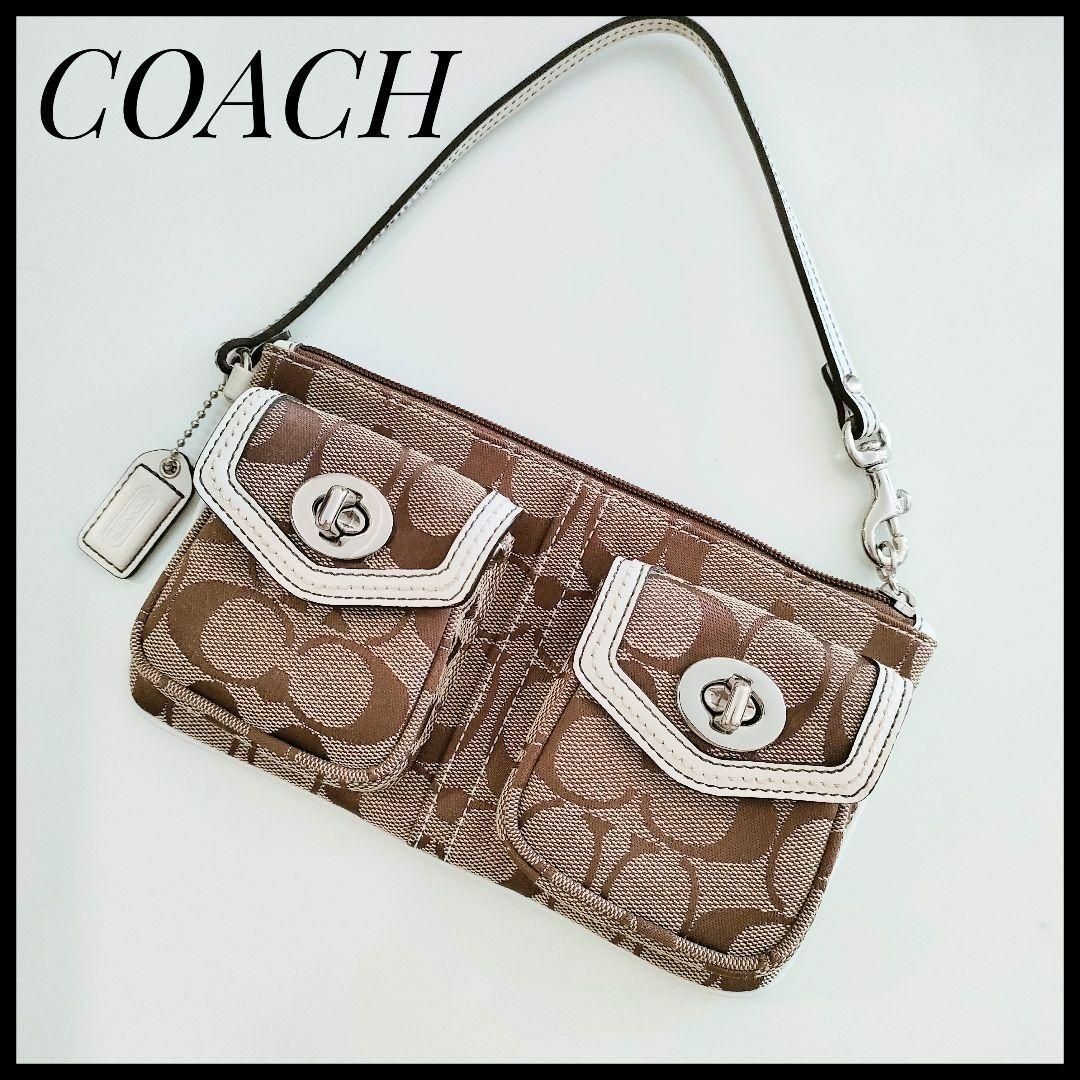 COACH(コーチ)の未使用級　コーチ　COACH　小銭入れ　ミニハンドバック　長財布　ポーチ　小物 レディースのファッション小物(コインケース)の商品写真