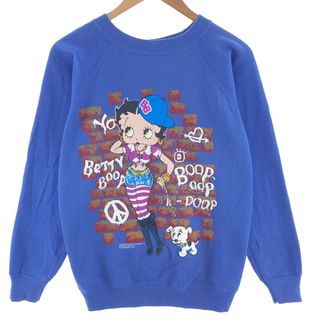 ヘインズ(Hanes)の古着 90年代 ヘインズ Hanes Her Way BETTY BOOP ベティブープ キャラクタースウェットシャツ トレーナー USA製 レディースM ヴィンテージ /eaa390971(トレーナー/スウェット)