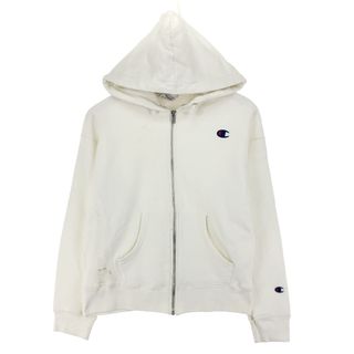 チャンピオン(Champion)の古着 チャンピオン Champion リバースウィーブ 復刻 単色タグ スウェットフルジップパーカー レディースM /eaa411042(トレーナー/スウェット)