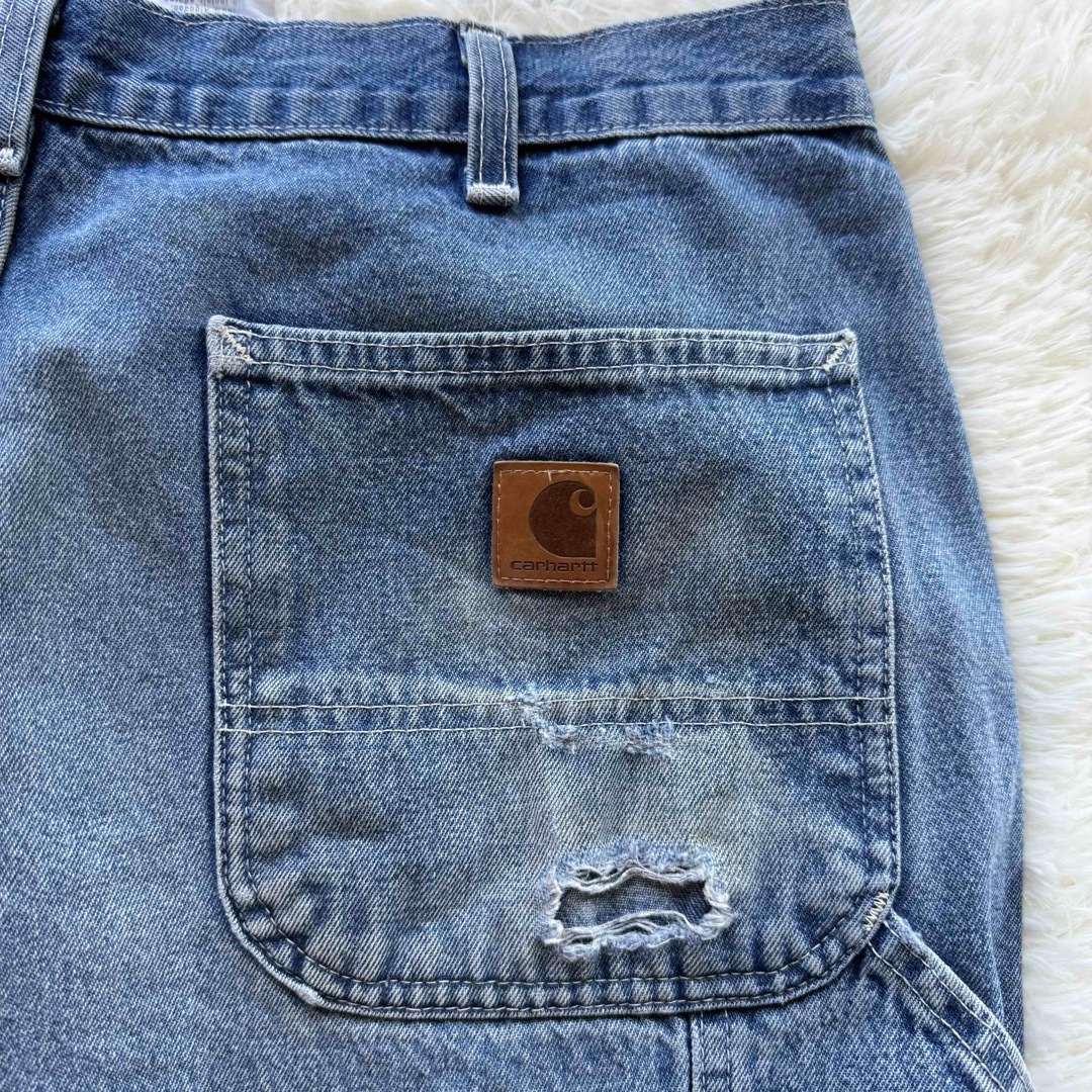 carhartt(カーハート)のCarhartt  カーハート　カーペンターパンツ　ダメージ　ペンキ加工 メンズのパンツ(デニム/ジーンズ)の商品写真