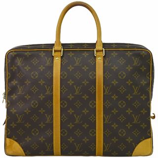 ルイヴィトン(LOUIS VUITTON)の本物 ルイヴィトン LOUIS VUITTON LV 新型 ポルトドキュマン ヴォワヤージュ モノグラム ビジネスバッグ ハンドバッグ ブラウン M40226 ビトン バッグ 中古(ビジネスバッグ)