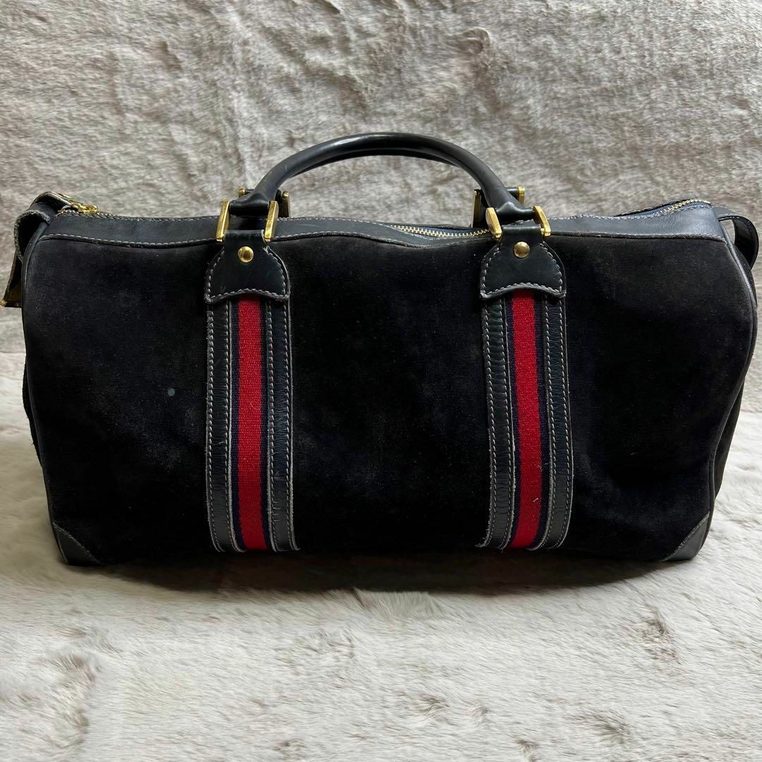 GUCCI - 極希少 グッチ GUCCI ボストンバッグ スエード シェリー GUCCI - 極希少 グッチ GUCCI ボストンバッグ スエード シェリー