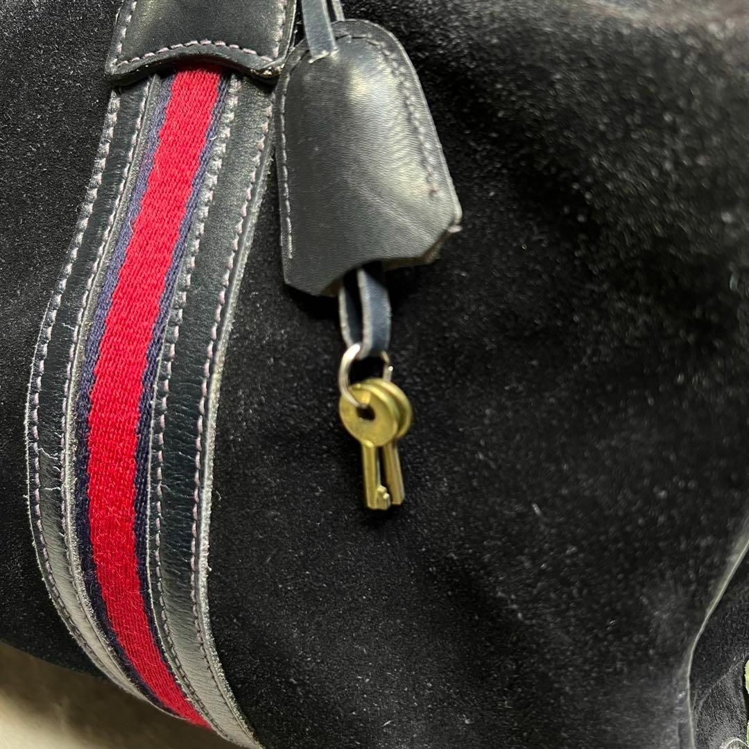 GUCCI - 極希少 グッチ GUCCI ボストンバッグ スエード シェリー GUCCI - 極希少 グッチ GUCCI ボストンバッグ スエード シェリー