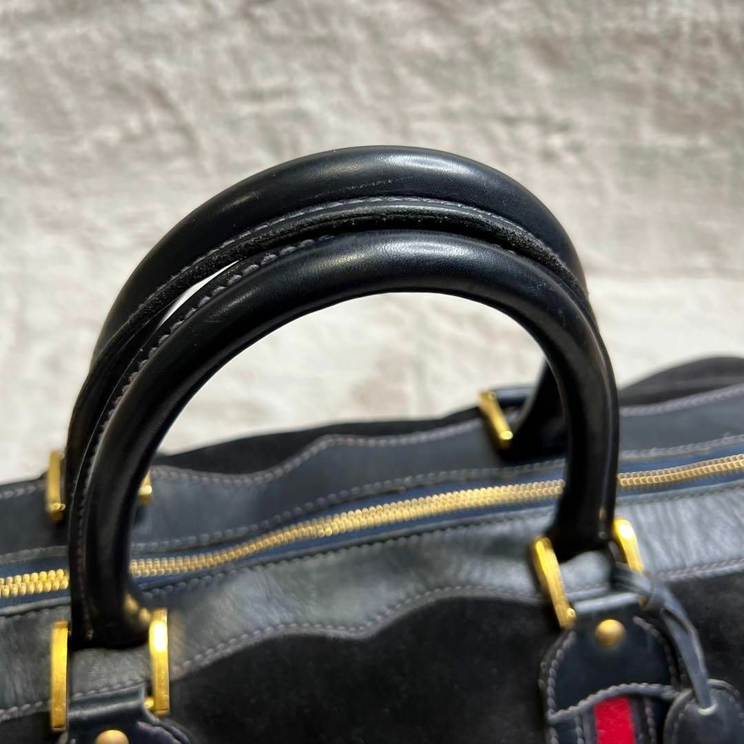 GUCCI - 極希少 グッチ GUCCI ボストンバッグ スエード シェリー GUCCI - 極希少 グッチ GUCCI ボストンバッグ スエード シェリー