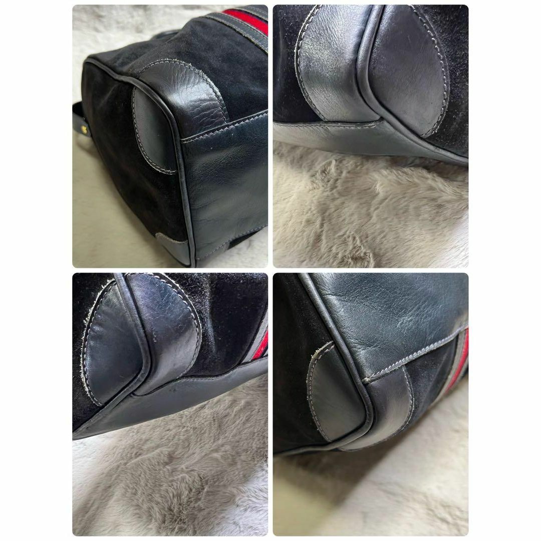 GUCCI - 極希少 グッチ GUCCI ボストンバッグ スエード シェリー GUCCI - 極希少 グッチ GUCCI ボストンバッグ スエード シェリー