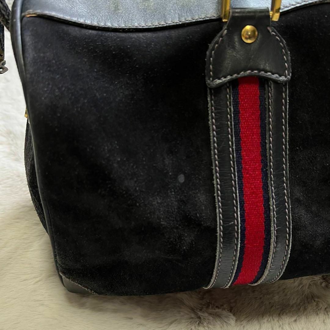 GUCCI - 極希少 グッチ GUCCI ボストンバッグ スエード シェリー GUCCI - 極希少 グッチ GUCCI ボストンバッグ スエード シェリー