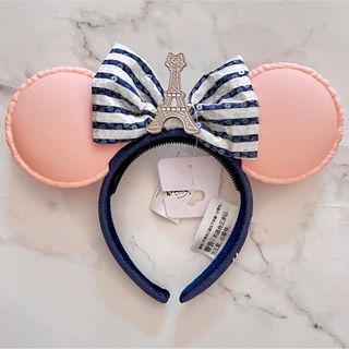 ディズニー(Disney)の日本未発売　ミニーカチューシャ　WDW　エプコット　フランス館　マカロン　新品(カチューシャ)