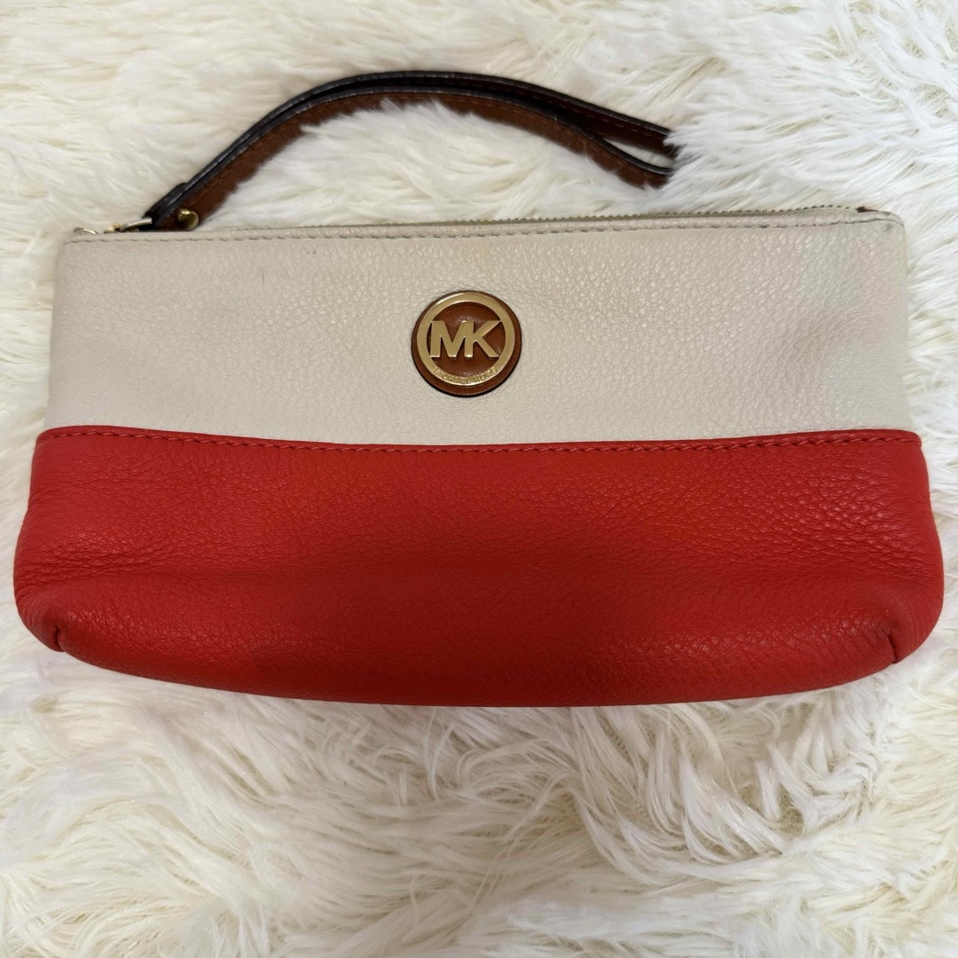 Michael Kors(マイケルコース)のMICHAEL KORS ポーチレザー　化粧ポーチ　小物入れ　トラベルポーチ レディースのファッション小物(ポーチ)の商品写真