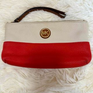 マイケルコース(Michael Kors)のMICHAEL KORS ポーチレザー　化粧ポーチ　小物入れ　トラベルポーチ(ポーチ)