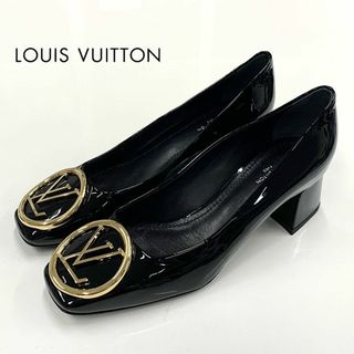 ルイヴィトン(LOUIS VUITTON)の8786 未使用 ヴィトン マドレーヌライン パテント LVサークル パンプス (ハイヒール/パンプス)