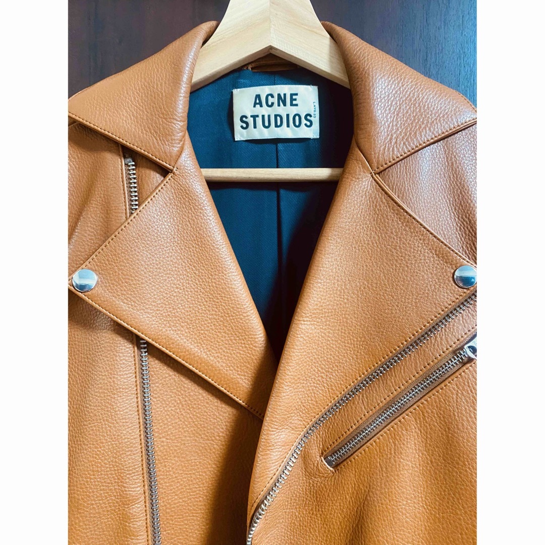 Acne Studios(アクネストゥディオズ)の【希少品】Acne Studios GIBSON ライダースジャケット メンズのジャケット/アウター(ライダースジャケット)の商品写真