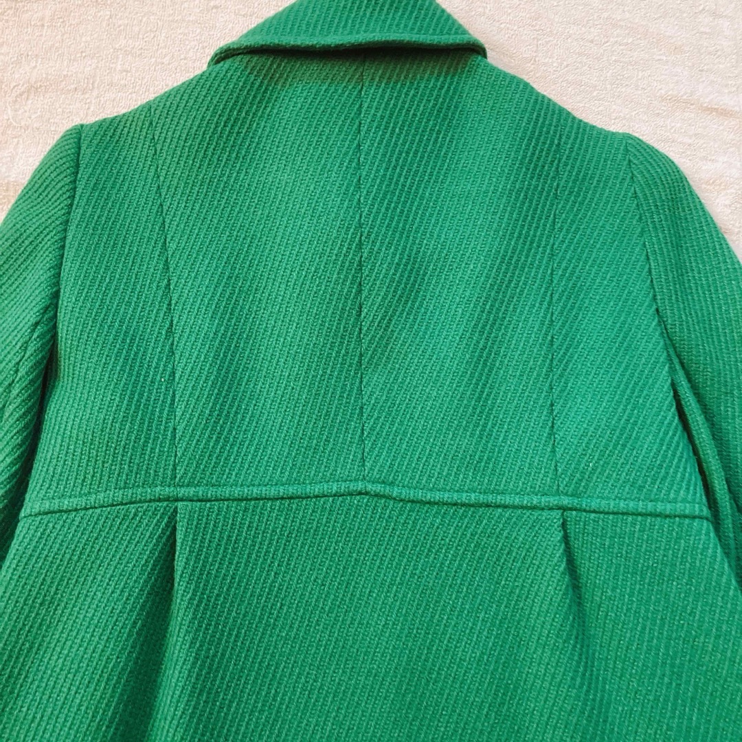 M～L リアルリッシュ 切り替えコート Aライン グリーン レディースのジャケット/アウター(その他)の商品写真