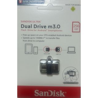 Sandisk Dual Drive M3.0 256GB(PC周辺機器)