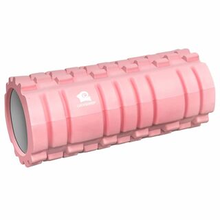 【色: ピンク】フォームローラー 筋膜ローラー ヨガポール 筋膜リリース ストレ(その他)