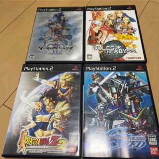 プレイステーション2(PlayStation2)のSDガンダムGジェネレーションSEED他PS2ソフト4本セット 説明書なし(家庭用ゲームソフト)