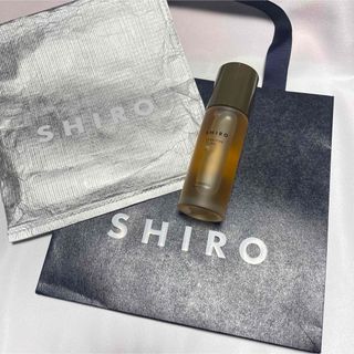 シロ(shiro)のSHIRO 亜麻オイル フェイス＆ボディオイル 50ml ショップ袋(フェイスオイル/バーム)