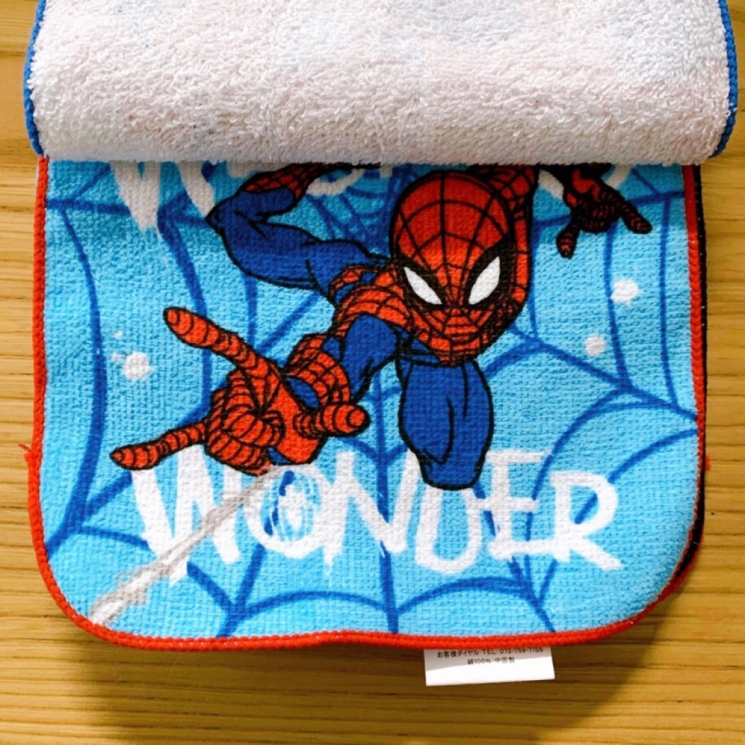 MARVEL(マーベル)のスパイダーマン ミニタオル 5枚セット ポケットハンカチ 入園準備 エンタメ/ホビーのアニメグッズ(タオル)の商品写真