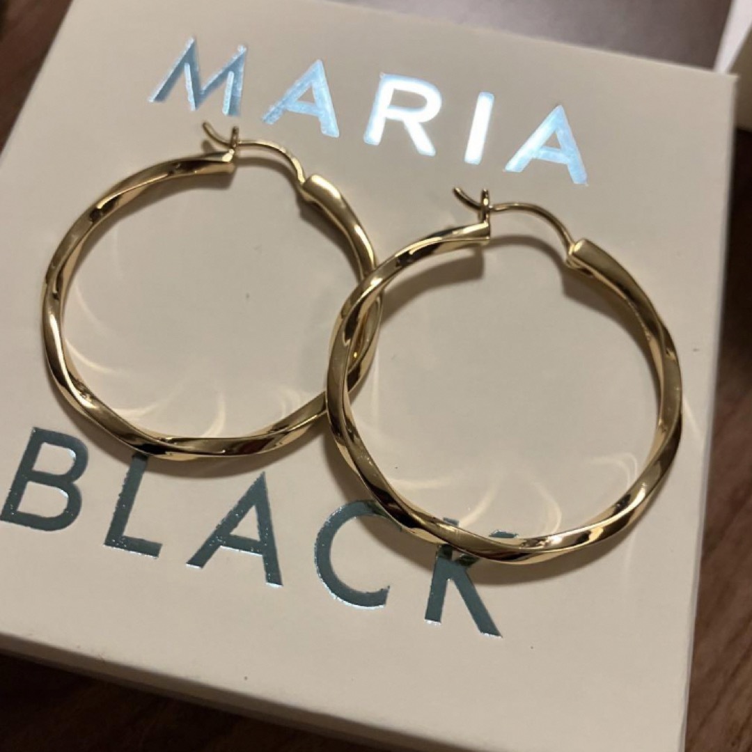 MARIA BLACK(マリアブラック)のSale‼️Francisca 30 Hoops ゴールド　フープピアス　ペア レディースのアクセサリー(ピアス)の商品写真