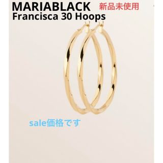 マリアブラック(MARIA BLACK)のSale‼️Francisca 30 Hoops ゴールド　フープピアス　ペア(ピアス)