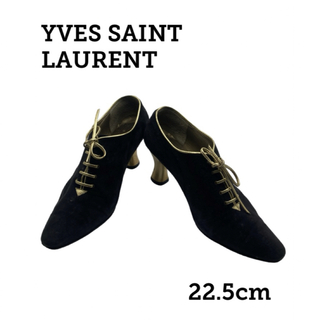 イヴサンローラン(Yves Saint Laurent)のYLS スエード パンプス レースアップ シューズ サンローラン ブーツ(ハイヒール/パンプス)