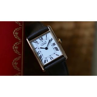 カルティエ(Cartier)のカルティエ　Cartier マストタンクLM ホワイトローマン(腕時計(アナログ))