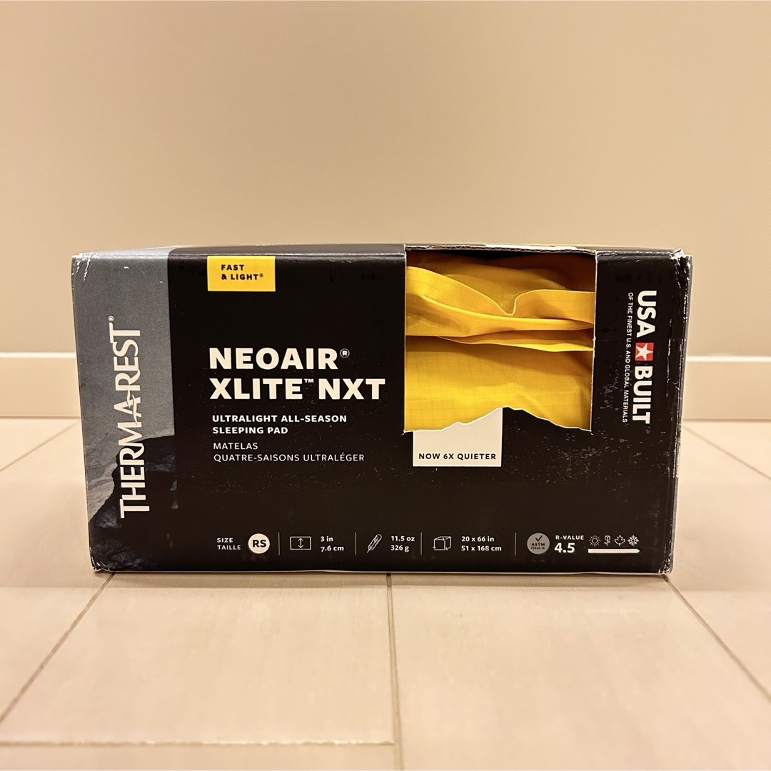 THERMAREST(サーマレスト)のTHERM-A-REST NeoAir XLite NXT RS 新品  スポーツ/アウトドアのアウトドア(寝袋/寝具)の商品写真