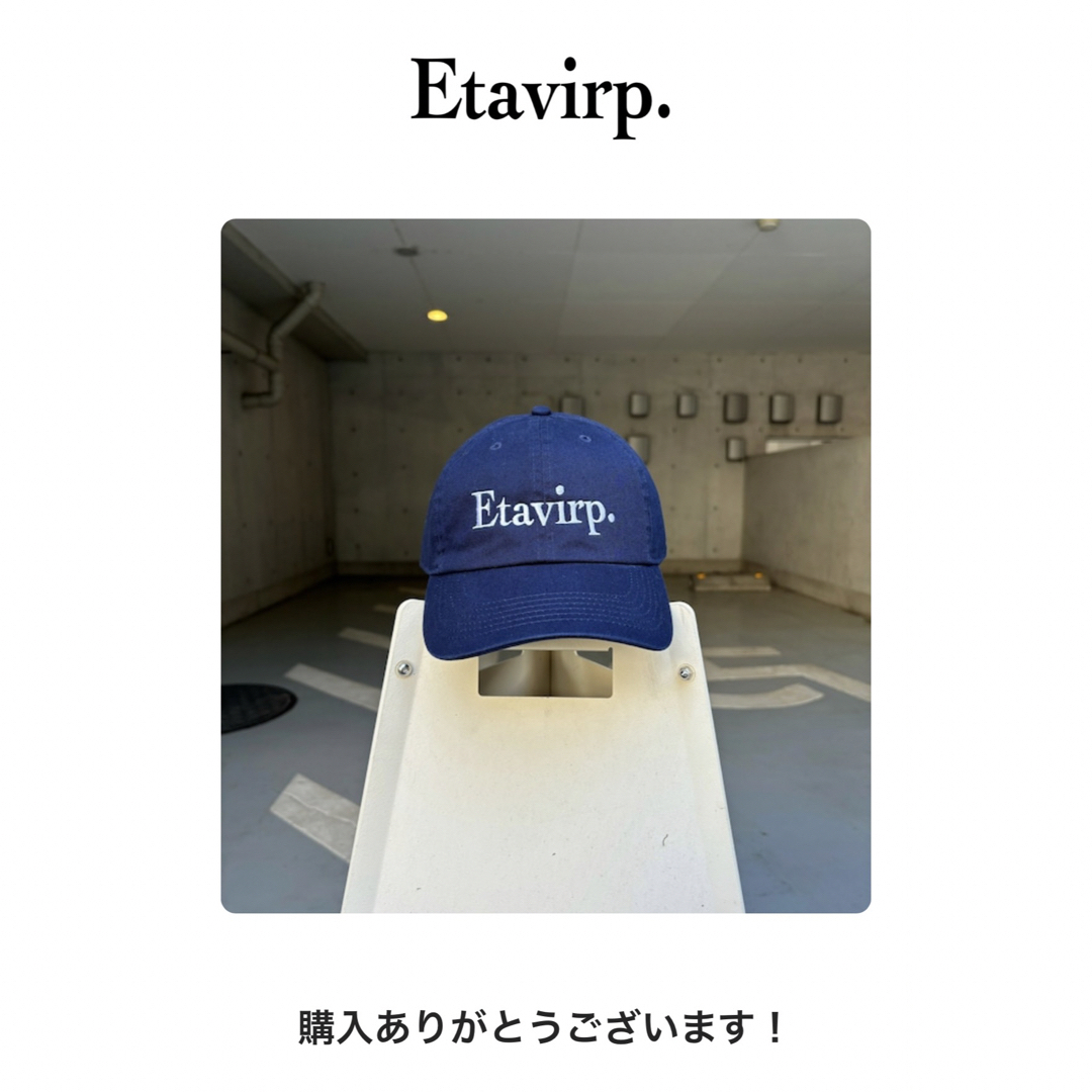 1LDK SELECT(ワンエルディーケーセレクト)のEtavirp Logo Cap Navy エタヴァープ　ロゴキャップ　ネイビー メンズの帽子(キャップ)の商品写真