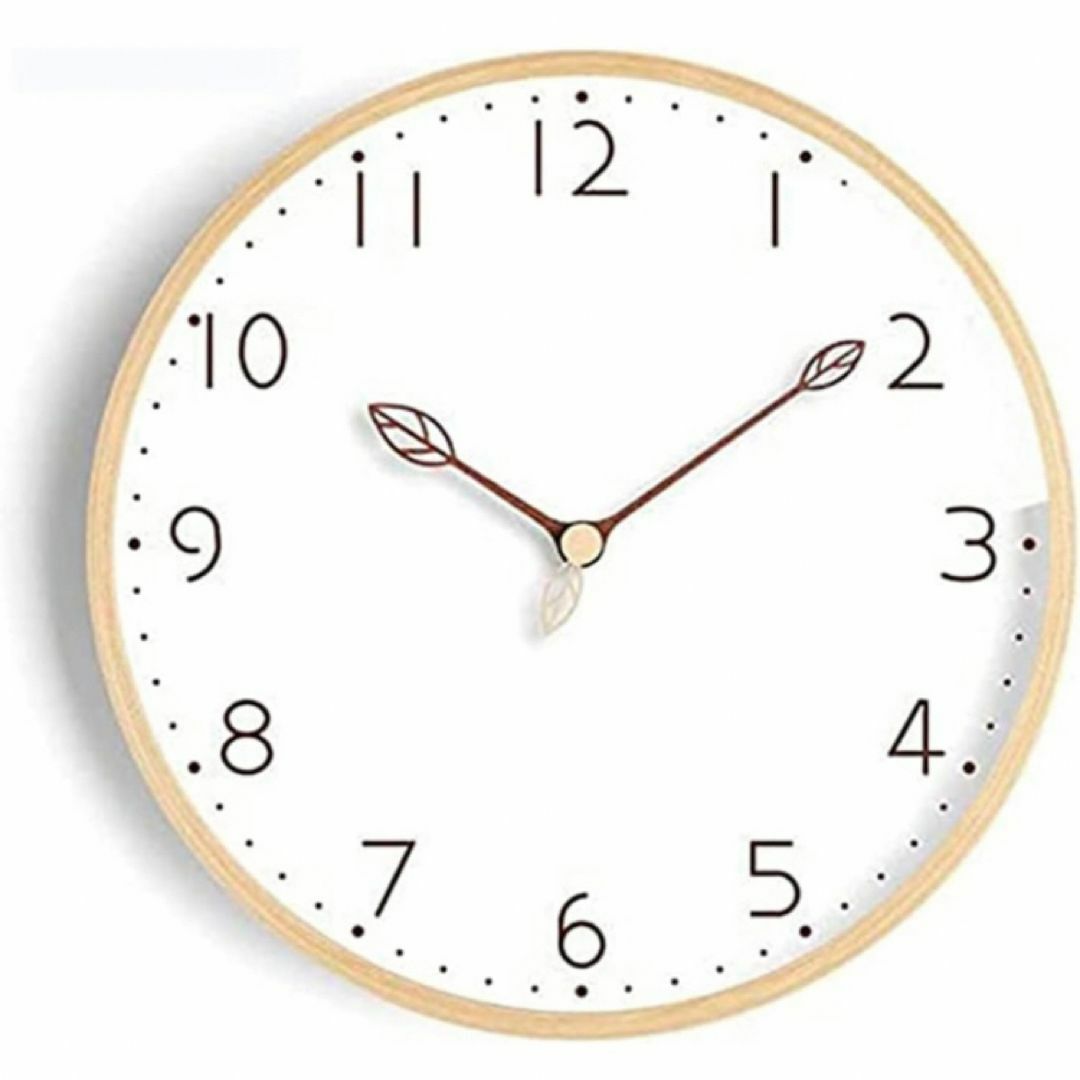 壁掛け時計 北欧 おしゃれ 音がしない 木製 時計 インテリア 連続秒針 インテリア/住まい/日用品のインテリア小物(掛時計/柱時計)の商品写真