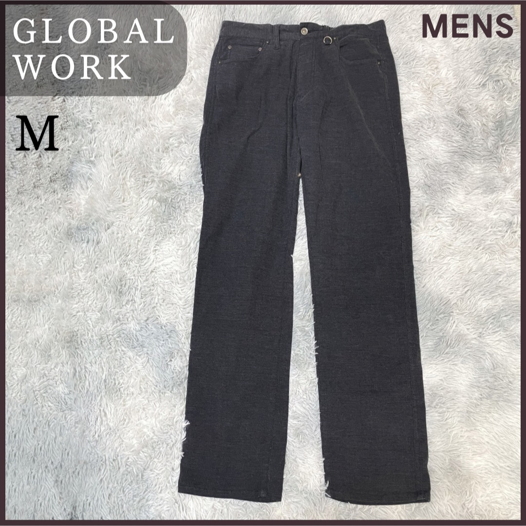 GLOBAL WORK(グローバルワーク)のグローバルワーク デニムパンツ ジーンズ ブラック ストレート M メンズ メンズのパンツ(デニム/ジーンズ)の商品写真