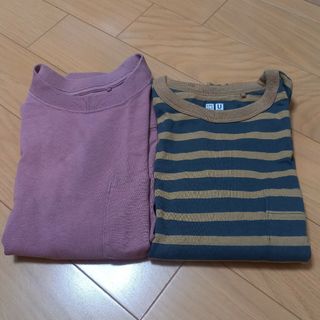 ユニクロ(UNIQLO)のUNIQLO　長袖シャツ　130(Tシャツ/カットソー)