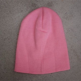 ニット帽　pink(ニット帽/ビーニー)