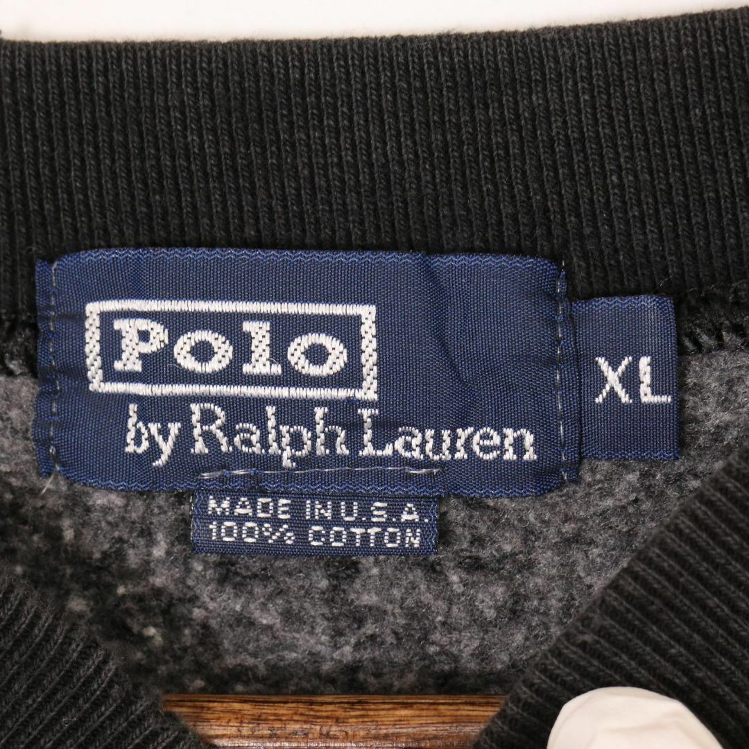 POLO RALPH LAUREN(ポロラルフローレン)のPolo by Ralph Lauren 90s USA製 ロゴ刺繍 スウェット メンズのトップス(スウェット)の商品写真