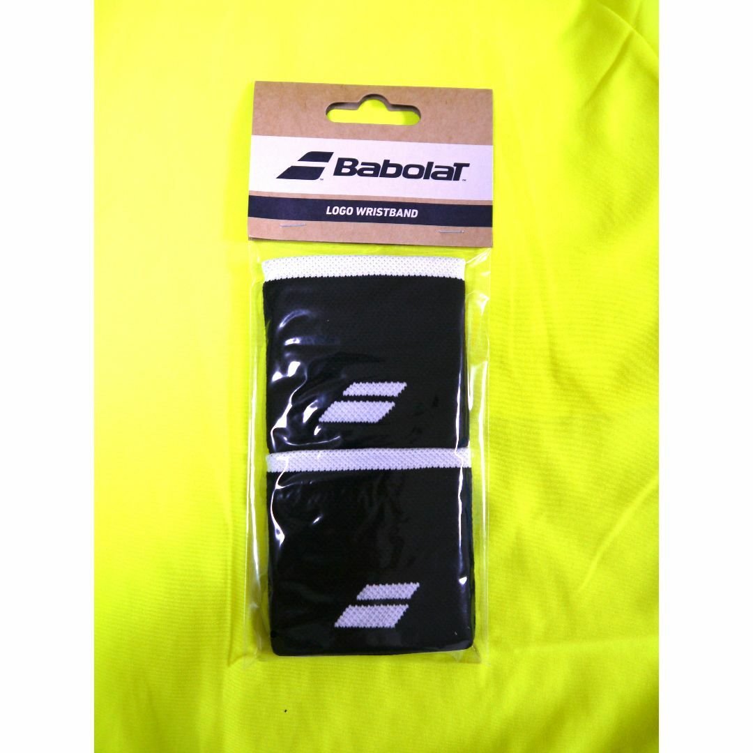 ◆BABOLAT（バボラ）◆ロゴリストバンド (黒) スポーツ/アウトドアのテニス(その他)の商品写真