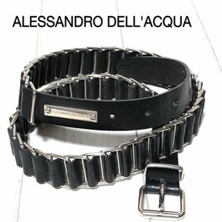 アレッサンドロデラクア(Alessandro Dell'Acqua)のALESSANDRO DELL'ACQUA アレッサンドロデラクア レザーベルト(ベルト)