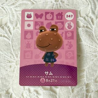 ニンテンドウ(任天堂)のあつ森　どうぶつの森　あつまれどうぶつの森　amiiboカード　サム(カード)