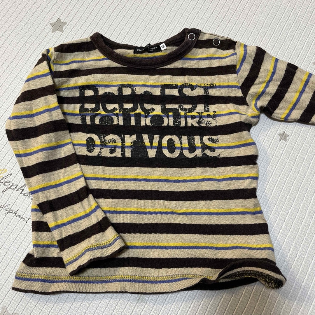 BeBe(ベベ)の90センチ　ロンT  シャツ　4枚セット キッズ/ベビー/マタニティのキッズ服男の子用(90cm~)(Tシャツ/カットソー)の商品写真