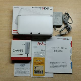 ニンテンドー3DS(ニンテンドー3DS)のNintendo 3DS  LL 本体 ホワイト　メモリーカード　充電器　セット(携帯用ゲーム機本体)