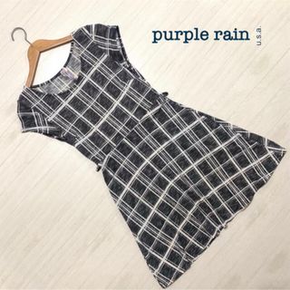 アーモワールカプリス(armoire caprice)の✨タイムセール中✨purple rain u.s.a. チェック柄ワンピース(ひざ丈ワンピース)